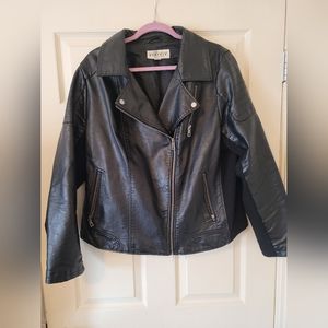 Faux leather jacket